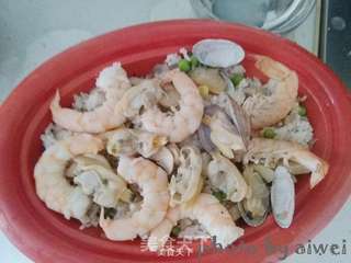 海鲜焗饭的做法步骤:13
