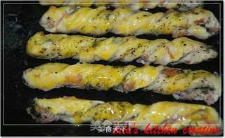 马铃薯培根芝麻饼的做法步骤:11