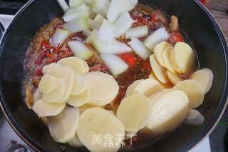 三鲜龙虾煲的做法步骤:5