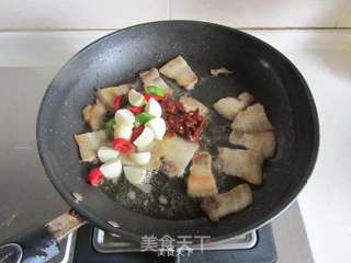苦瓜回锅肉的做法步骤:8