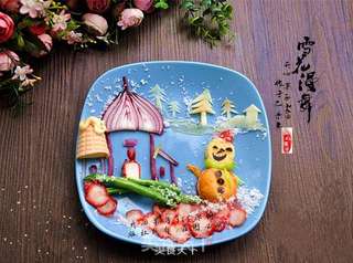 雪景创意早餐的做法步骤:6