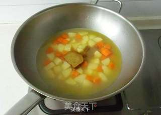 咖喱鱼排意面的做法步骤:4