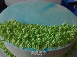 巧克力转印蛋糕的做法步骤:15