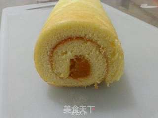 南瓜馅蛋糕卷的做法步骤:21