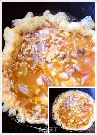 大蛤炒鸡蛋的做法步骤:5