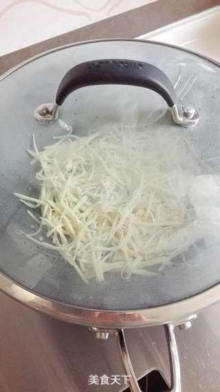 无油土豆丝饼的做法步骤:6