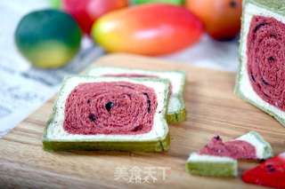 西瓜土司的做法步骤:13