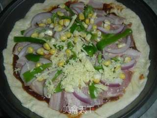 培根披萨的做法步骤：11