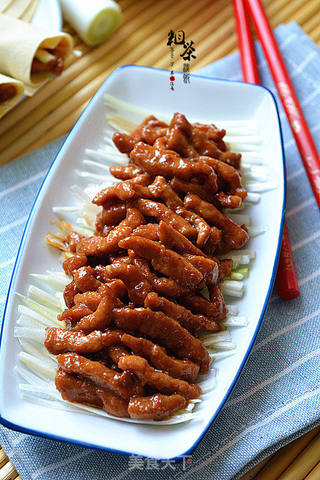 京酱肉丝的做法步骤:14
