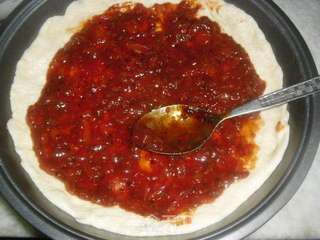 培根披萨的做法步骤：9