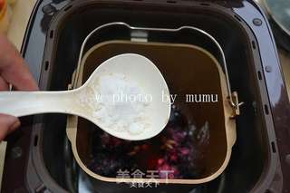 用面包机制作桑葚果酱的做法步骤:5