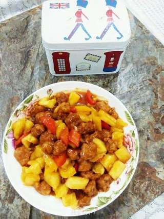 菠萝咕老肉的做法步骤:12