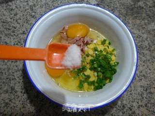 培根玉米片鸡蛋饼的做法步骤:6