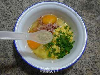 培根玉米片鸡蛋饼的做法步骤:7