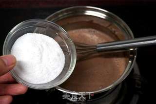巧克力布丁的做法步骤:4