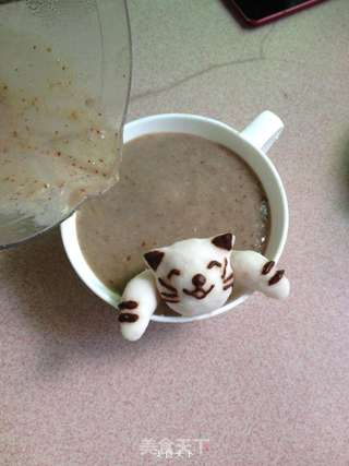 小猫泡温泉豆浆的做法步骤:11