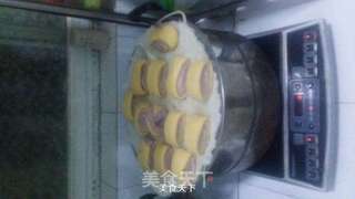 南瓜紫薯馒头的做法步骤：7
