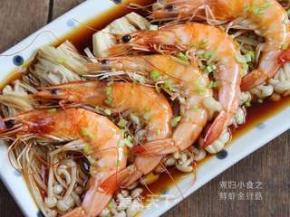 鲜虾金针菇——微波炉版的做法步骤:19