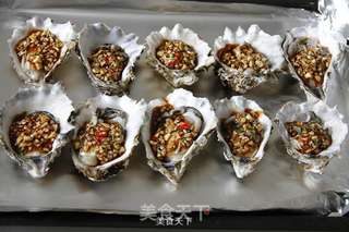 烤箱版蒜蓉生蚝的做法步骤：4