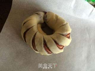 花环豆沙面包的做法步骤：10