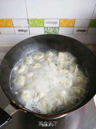 虾皮蛋汤饺子的做法步骤:4