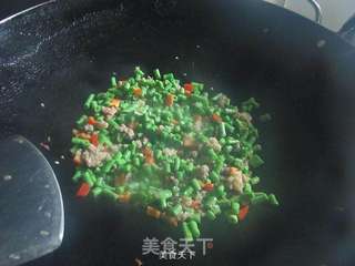 榄菜肉末炒豆角的做法步骤:8
