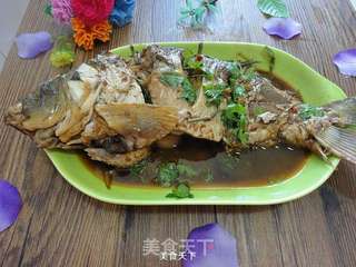 酱烧鲤鱼的做法步骤:8