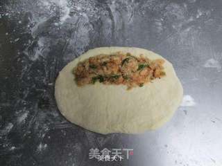 明天的早餐就是它了!——葱香肉松芝士面包的做法步骤:6