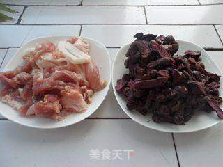 红蘑白菜的做法步骤:3