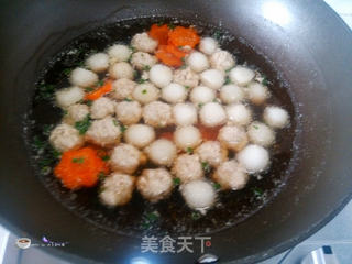 冬瓜肉丸汤的做法步骤:11