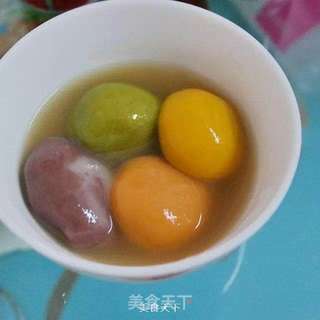 有色汤圆的做法步骤:13