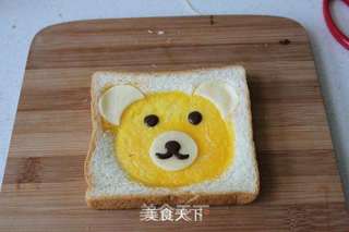 小熊三明治的做法步骤:15
