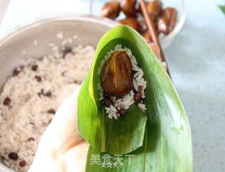 甜蜜的红豆蜜枣粽的做法步骤:8