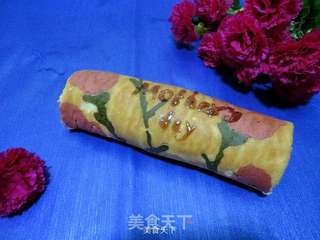 康乃馨蛋糕卷的做法步骤:18