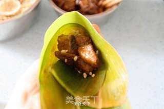 台式花菇烧肉粽的做法步骤:11