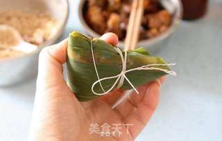 台式花菇烧肉粽的做法步骤:13