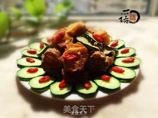 油条拌黄瓜的做法步骤:9