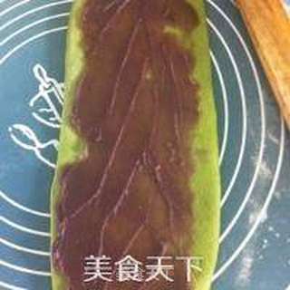 抹茶红豆吐司的做法步骤:8