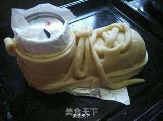 大头靴子面包的做法步骤:16
