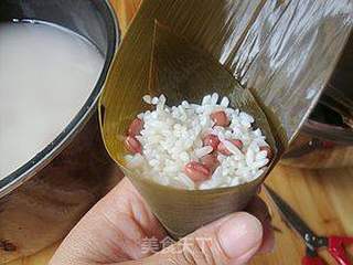 粽情端午---【红豆粽子】的做法步骤:3