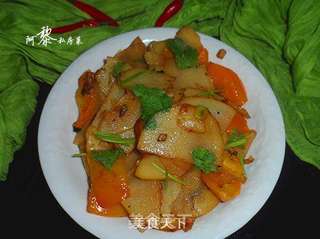 尖椒土豆片的做法步骤:4