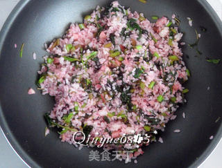 苋菜炒米饭的做法步骤:8