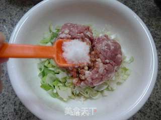 大葱猪肉馅饺子的做法步骤:6