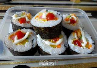 自制美味寿司的做法步骤:8