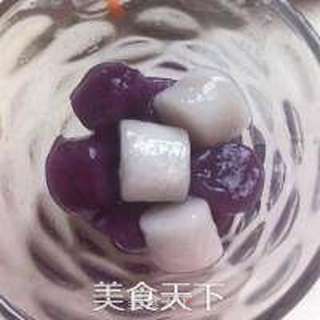 芋圆牛奶水果冰的做法步骤:7