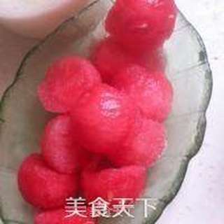 芋圆牛奶水果冰的做法步骤:6