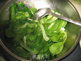 香菇油菜的做法步骤:7