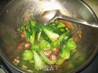 香菇油菜的做法步骤:9