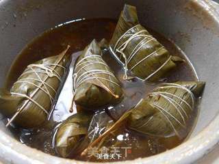 毛豆麻辣香肠糯米粽的做法步骤:14