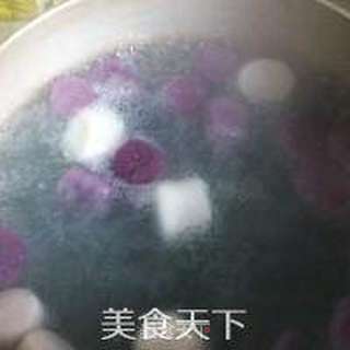 芋圆牛奶水果冰的做法步骤:2